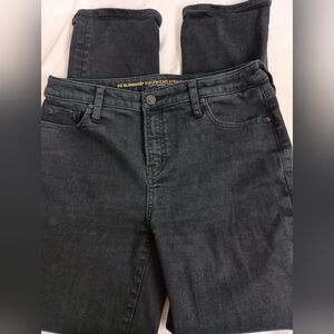 CHICOS So Slimming Girlfriend Straight Leg Designer Black Comfy Jeans (#1,405)